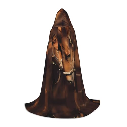 LGHHGY M Unisex Erwachsene Halloween Kapuzen Umhang - Pferd Volldruck Kostüm für Party Karneval Comic Ausstellung LGHHGY M Unisex Erwachsene Halloween Kapuzen Umhang - Pferd Volldruck Kostüm für Party Karneval Comic Ausstellung von LGHHGY