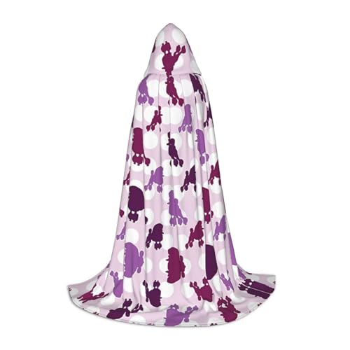 LGHHGY M Unisex Erwachsene Halloween Kapuzenumhang - Lila Pudel Polka Dot Volldruck Kostüm für Party Karneval Comic Ausstellung LGHHGY M Unisex Erwachsene Halloween Kapuzenumhang - Lila Pudel Polka Dot Volldruck Kostüm für Party Karneval Comic Ausstellung von LGHHGY