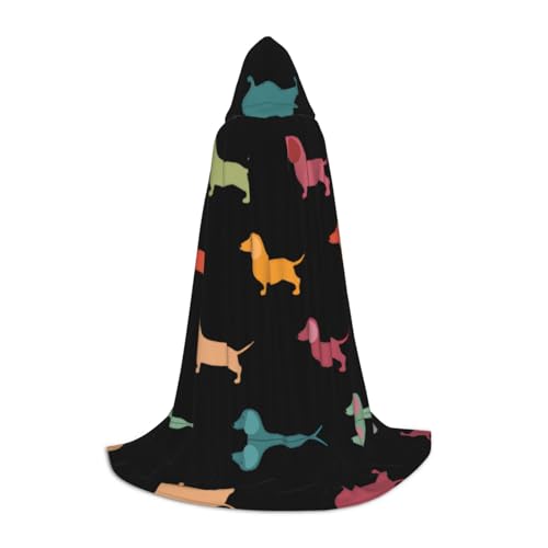 LGHHGY M Unisex Erwachsene Halloween Kapuzenumhang - Niedliche Dackel Hunde Volldruck Kostüm für Party Karneval Comic Ausstellung LGHHGY M Unisex Erwachsene Halloween Kapuzenumhang - Niedliche Dackel Hunde Volldruck Kostüm für Party Karneval Comic Ausstellung von LGHHGY