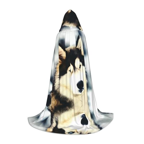 LGHHGY S Unisex Erwachsene Halloween Kapuzen Umhang Sibirischer Husky Volldruck Kostüm für Party Karneval Comic Ausstellung LGHHGY S Unisex Erwachsene Halloween Kapuzen Umhang Sibirischer Husky Volldruck Kostüm für Party Karneval Comic Ausstellung von LGHHGY