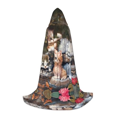 LGHHGY S Unisex Erwachsene Halloween Kapuzenumhang - Niedliche kleine Katze Volldruck Kostüm für Party Karneval Comic Ausstellung LGHHGY S Unisex Erwachsene Halloween Kapuzenumhang - Niedliche kleine Katze Volldruck Kostüm für Party Karneval Comic Ausstellung von LGHHGY