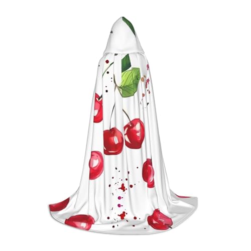 S Unisex Erwachsene Halloween Kapuzen Umhang Niedliche Kleine Kirsche Volldruck Kostüm für Party Karneval Comic Ausstellung S Unisex Erwachsene Halloween Kapuzen Umhang Niedliche Kleine Kirsche Volldruck Kostüm für Party Karneval Comic Ausstellung von LGHHGY