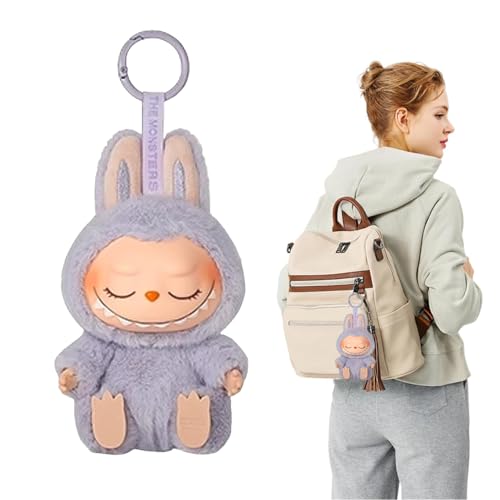 LGHLJYJG Labubu Monster Keychain, 17CM Labubu Have a Seat Monster, Geschenke für Jungen und Mädchen (C) von LGHLJYJG