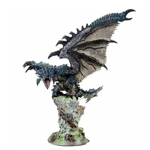 22 cm Monster Hunter Velkhana Actionfigur, PVC-Charakter, Modell, Dekoration, Statue, Geschenke, Sammlerstücke (blau) von LGJFDL