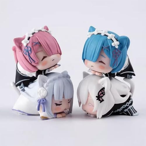 3,5 cm Re:Life in a Different World from Zero Rem Actionfiguren, PVC-Material, Statue, geeignet für Geschenke 3,5 cm Re:Life in a Different World from Zero Rem Actionfiguren, PVC-Material, Statue, geeignet für Geschenke von LGJFDL