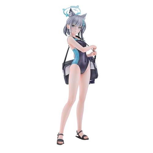 LGJFDL Blue Archive Shiroko Figur 1/7 Anime Badeanzug Spiel Charaktere PVC Desktop Ornamente Fans Geschenke 22,9 cm von LGJFDL
