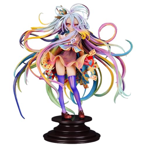 LGJFDL No Game No Life Shiro Anime Figur 1/7 Yuu Kamiya Art Works 24,1 cm, mehrfarbig, PVC von LGJFDL