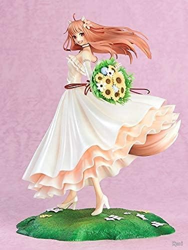LGJFDL Realistische 24 cm große Anime-Gewürz- und Wolf-Figur, Hochzeitskleid, Ver Renewal, PVC, Actionfigur, Spielzeug, Sammlerstück, Desktop-Dekoration, Ornamente, Geschenke von LGJFDL