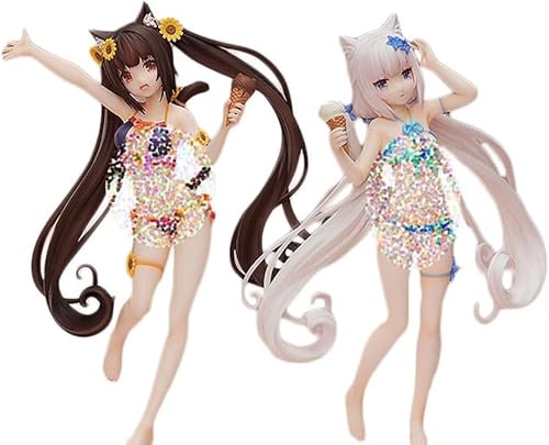 LGJFDL Vanilla & Chocola Badeanzug Ver. 1/12 Actionfigur/Anime-Figur/bemaltes Charaktermodell/Spielzeugmodell/PVC/Anime-Sammelartikel, 17 cm (Größe: 2 Stück) von LGJFDL