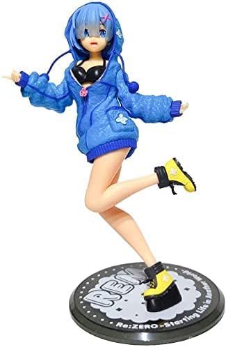 Limited Editio Anime Re: Life in A Different World from Zero Hoodie Rem Standing Girl PVC Action Figure Collectible Model JapanAdult Toy Ornament Gifts von LGJFDL