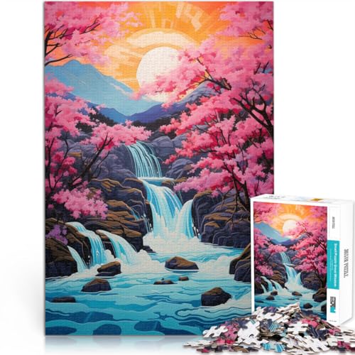 Analyse und Logik Kirschblüten-Wasserfall~ Puzzle 1000 Teile für Jugendliche 26x38cm einzigartiges Herausforderungsspiel ab 14 Jahren Analyse und Logik Kirschblüten-Wasserfall~ Puzzle 1000 Teile für Jugendliche 26x38cm einzigartiges Herausforderungsspiel ab 14 Jahren von LGNBTGM