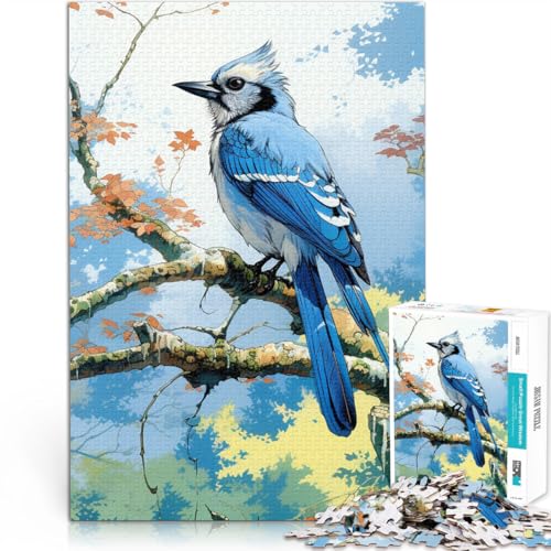 Anspruchsvoll, Aber lustig und humorvoll Blauer Vogel Teenager 1000-teiliges Puzzle 70x100cm für Heimdekoration Geeignet ab 14 Jahren von LGNBTGM