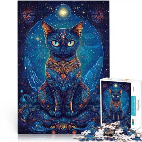 Anspruchsvoll, Aber lustig und humorvoll Katze Puzzle 1000 Teile für Erwachsene 70x100cm Geschenke für Freunde und Familie ab 14 Jahren von LGNBTGM