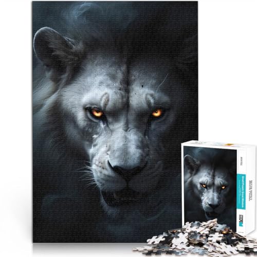 Anspruchsvoll, Aber lustig und humorvoll Wilder weißer Löwe Halloween 1000-teiliges Puzzle für Teenager 26x38cm Gutes Geschenk Anspruchsvoll, Aber lustig und humorvoll Wilder weißer Löwe Halloween 1000-teiliges Puzzle für Teenager 26x38cm Gutes Geschenk von LGNBTGM