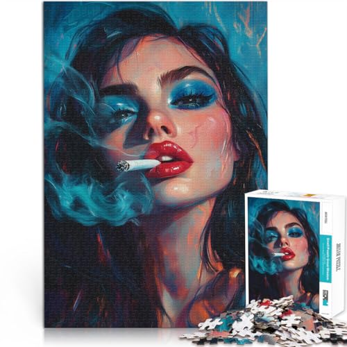 Anspruchsvolles Spiel und Familienspaß Beauty Portrait 1000-teilige Puzzles für Erwachsene 26x38cm Perfekte Dekoration von LGNBTGM