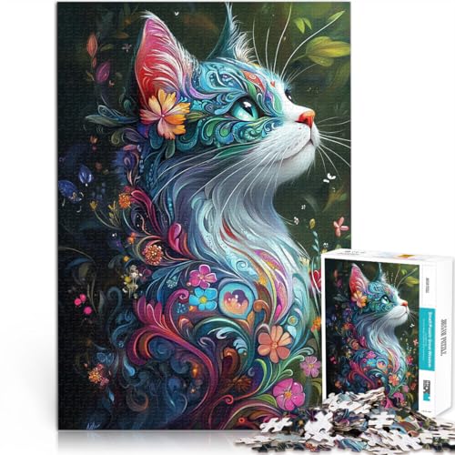 Anspruchsvolles Spiel und Familienspaß Bezaubernde Katzenwelt 2000-teilige Puzzles für Erwachsene 70x100cm Heimdekoration von LGNBTGM