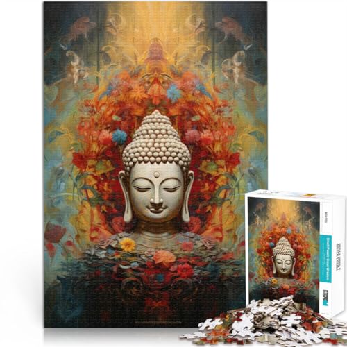 Anspruchsvolles Spiel und Familienspaß Buddha – Die innere Stille Teenager 1000 Teile Puzzle 26x38cm Wanddekoration von LGNBTGM