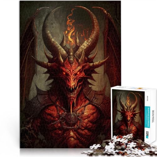 Anspruchsvolles Spiel und Familienspaß Drachen 1000 Teenager-Teile-Puzzle 70x100cm Die Liebe zwischen Paaren stärken für 14+ von LGNBTGM