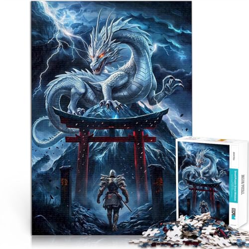 Anspruchsvolles Spiel und Familienspaß Drachenkampf-Fantasie Teenager 1000 Teile Puzzle 26x38cm Verbessern Sie das Gedächtnis von LGNBTGM