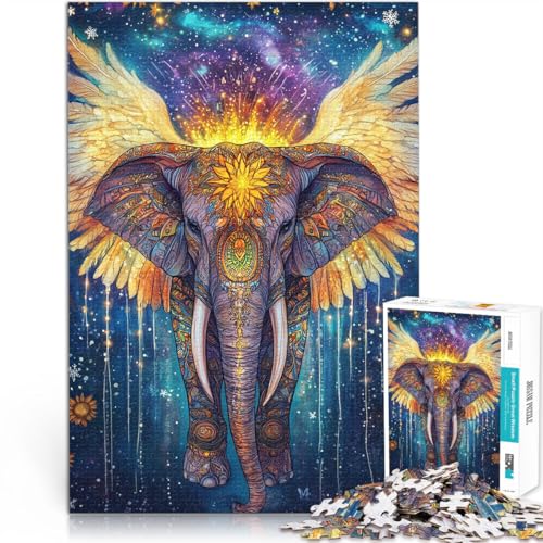 Anspruchsvolles Spiel und Familienspaß Elefant des Schutzes Puzzle für Erwachsene, 1000 Teile 50x75cm Wanddekoration von LGNBTGM