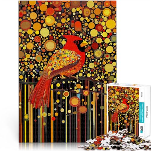Anspruchsvolles Spiel und Familienspaß Kardinal im Lichtwald 1000 Teenager-Teile-Puzzle 26x38cm für Heimdekoration von LGNBTGM