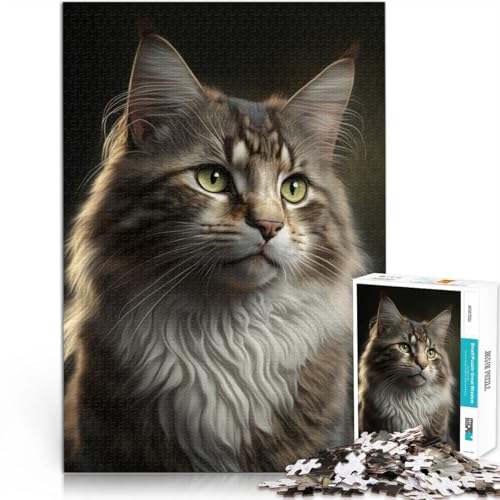 Anspruchsvolles Spiel und Familienspaß Katze Puzzle 1000 Teile für Jugendliche 70x100cm Einzigartige Geburtstags- und Geschenkideen für ab 14 Jahren Anspruchsvolles Spiel und Familienspaß Katze Puzzle 1000 Teile für Jugendliche 70x100cm Einzigartige Geburtstags- und Geschenkideen für ab 14 Jahren von LGNBTGM