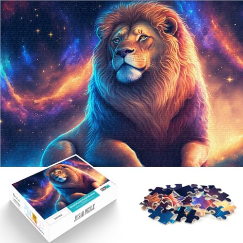 Anspruchsvolles Spiel und Familienspaß Kosmischer Weltraumdrache Puzzle 1000 Teile für Erwachsene 26x38cm Kunstwerk Geschenk von LGNBTGM