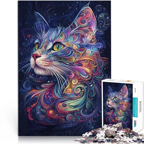 Anspruchsvolles Spiel und Familienspaß Psychedelische Katze Puzzle 2000 Teile für Erwachsene 70x100cm Wichtelgeschenke Anspruchsvolles Spiel und Familienspaß Psychedelische Katze Puzzle 2000 Teile für Erwachsene 70x100cm Wichtelgeschenke von LGNBTGM
