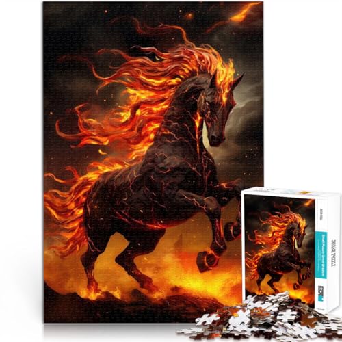 DIY-Spielzeug Magisches Lavapferd 1000-teilige Puzzles für Erwachsene 50x75cm Tolle Geschenke und Spielzeuge ab 14 Jahren von LGNBTGM