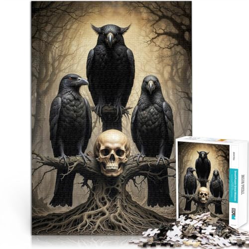 Dekomprimierendes intellektuelles Lernspielzeug DREI Raben 1000-teilige Puzzles für Erwachsene 38x52cm Geschenkideen Dekomprimierendes intellektuelles Lernspielzeug DREI Raben 1000-teilige Puzzles für Erwachsene 38x52cm Geschenkideen von LGNBTGM