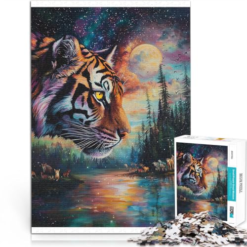 Dekomprimierendes intellektuelles Lernspielzeug Farbgemälde Tiger 1000-teiliges Puzzle für Erwachsene 26x38cm Gutes Geschenk Dekomprimierendes intellektuelles Lernspielzeug Farbgemälde Tiger 1000-teiliges Puzzle für Erwachsene 26x38cm Gutes Geschenk von LGNBTGM