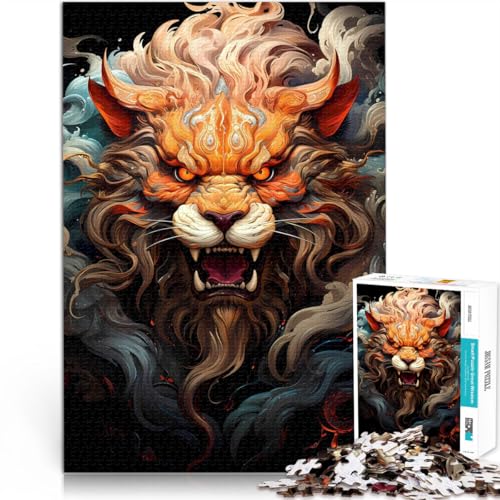 Dekomprimierendes intellektuelles Lernspielzeug Löwenkunst Puzzle 2000 Teile für Erwachsene 70x100cm Wichtelgeschenke von LGNBTGM