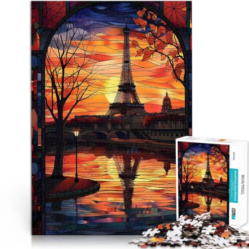 Dekomprimierendes intellektuelles Lernspielzeug Pariser Sonnenuntergangsreflexion 1000-teiliges Puzzle für Erwachsene 50x75cm Heimdekoration Dekomprimierendes intellektuelles Lernspielzeug Pariser Sonnenuntergangsreflexion 1000-teiliges Puzzle für Erwachsene 50x75cm Heimdekoration von LGNBTGM