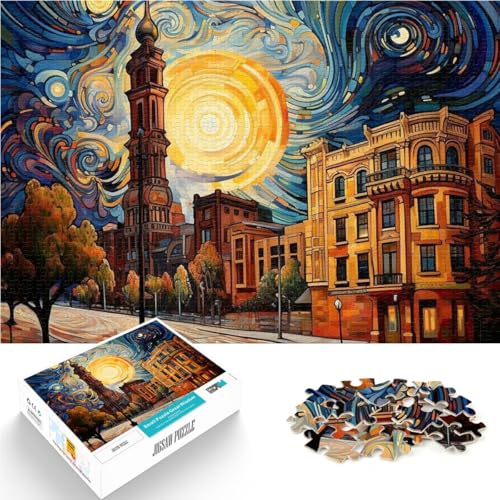 Dekomprimierendes intellektuelles Lernspielzeug Stadt bei Nacht 1000-Teile-Puzzle für Teenager 26x38cm Heimdekoration Spielzeug Dekomprimierendes intellektuelles Lernspielzeug Stadt bei Nacht 1000-Teile-Puzzle für Teenager 26x38cm Heimdekoration Spielzeug von LGNBTGM