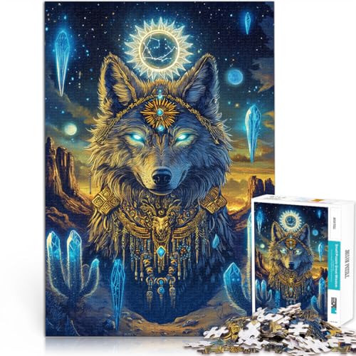 Dekomprimierendes intellektuelles Lernspielzeug Wolf Fantasy Puzzle für Teenager 1000 Teile 26x38cm Geburtstagsgeschenke Dekomprimierendes intellektuelles Lernspielzeug Wolf Fantasy Puzzle für Teenager 1000 Teile 26x38cm Geburtstagsgeschenke von LGNBTGM