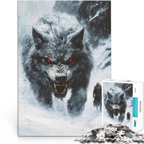 Denkspiel Begegnung mit einem riesigen Wolf 1000-teilige Puzzles für Teenager 26x38cm Wanddekoration Einzigartige Geburtstags ab 14 Jahren Denkspiel Begegnung mit einem riesigen Wolf 1000-teilige Puzzles für Teenager 26x38cm Wanddekoration Einzigartige Geburtstags ab 14 Jahren von LGNBTGM