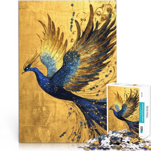 Denkspiel Blauer und Goldener Phönix Teenager-Puzzle 1000 Teile 50x75cm eignet ganze Familie für ab 14 Jahren Denkspiel Blauer und Goldener Phönix Teenager-Puzzle 1000 Teile 50x75cm eignet ganze Familie für ab 14 Jahren von LGNBTGM