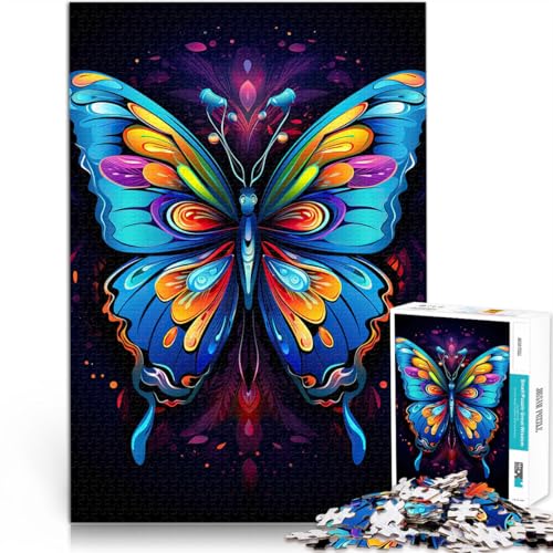 Denkspiel Bunter Schmetterling 1000 Teenager-Teile-Puzzle 50x75cm mit vollständig ineinander greifenden, zufällig geformten Teilen für ab 14 Jahren Denkspiel Bunter Schmetterling 1000 Teenager-Teile-Puzzle 50x75cm mit vollständig ineinander greifenden, zufällig geformten Teilen für ab 14 Jahren von LGNBTGM