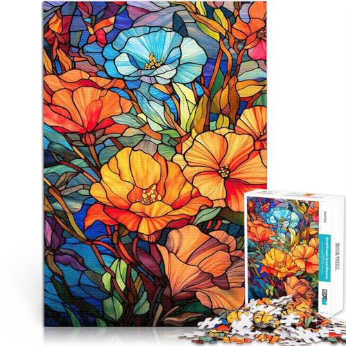 Denkspiel Buntglasblumen Teenager-Puzzle 1000 Teile 50x75cm denn eignet ganze Familie ab 14 Jahren Denkspiel Buntglasblumen Teenager-Puzzle 1000 Teile 50x75cm denn eignet ganze Familie ab 14 Jahren von LGNBTGM