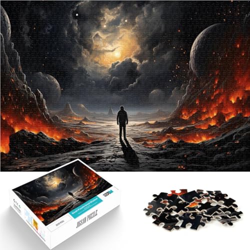 Denkspiel Der Weltraum brennt 1000-teiliges Puzzle für Erwachsene 26x38cm eignet ganze Familie für und ab 14 Jahren von LGNBTGM