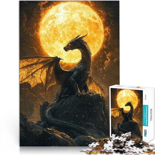 Denkspiel Drache der Erlösung Puzzle 1000 Teile für Erwachsene 70x100cm Jedes Stück ist einzigartig – Anspruchsvolles Familienspiel für ab 14 Jahren von LGNBTGM