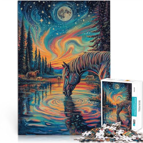 Denkspiel Fantasie buntes Pferd Teenager 1000 Teile Puzzle 50x75cm denn eignet ganze Familie für ab 14 Jahren Denkspiel Fantasie buntes Pferd Teenager 1000 Teile Puzzle 50x75cm denn eignet ganze Familie für ab 14 Jahren von LGNBTGM