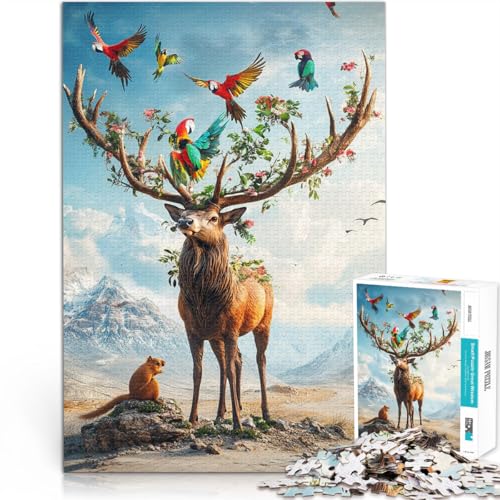 Denkspiel Feier 1000-teilige Puzzles für Erwachsene 70x100cm Wanddekoration Einzigartige Geburtstags ab 14 Jahren von LGNBTGM