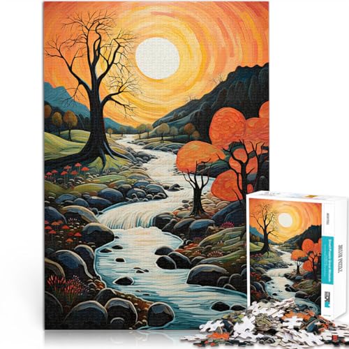 Denkspiel Flusslandschaftskunst Puzzle für Erwachsene mit 1000 Teilen 26x38cm mit passendem Poster und Quizblatt Geeignet ab 14 Jahren Denkspiel Flusslandschaftskunst Puzzle für Erwachsene mit 1000 Teilen 26x38cm mit passendem Poster und Quizblatt Geeignet ab 14 Jahren von LGNBTGM