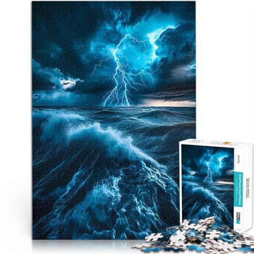 Denkspiel Gewitter über dem Ozean 1000-teiliges Puzzle für Teenager 38x52cm Geburtstagsgeschenk, Geschenke, Wandkunst für ab 14 Jahren Denkspiel Gewitter über dem Ozean 1000-teiliges Puzzle für Teenager 38x52cm Geburtstagsgeschenk, Geschenke, Wandkunst für ab 14 Jahren von LGNBTGM