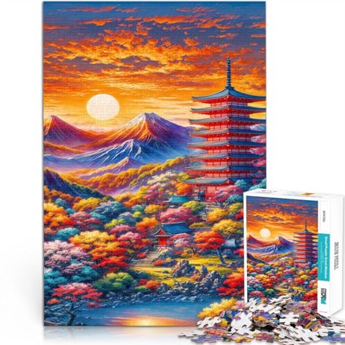 Denkspiel Japanische Landschaft 1000-teiliges Puzzle für Erwachsene 50x75cm mit vollständig ineinander greifenden, zufällig geformten Teilen ab 14 Jahren Denkspiel Japanische Landschaft 1000-teiliges Puzzle für Erwachsene 50x75cm mit vollständig ineinander greifenden, zufällig geformten Teilen ab 14 Jahren von LGNBTGM