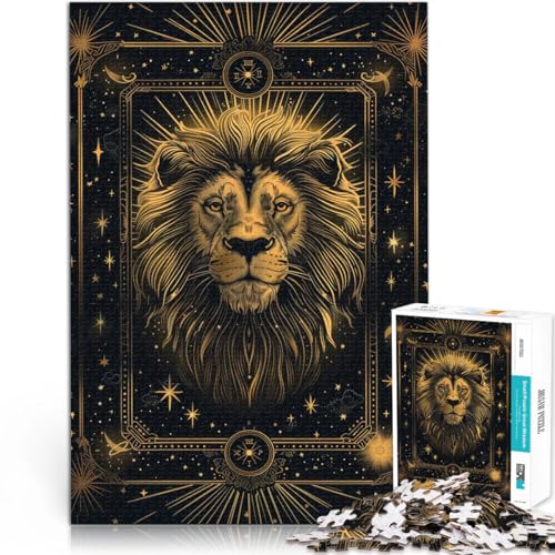 Denkspiel Königlicher Löwe 1000-teiliges Puzzle für Erwachsene 50x75cm mit vollständig ineinander greifenden, zufällig geformten Teilen ab 14 Jahren Denkspiel Königlicher Löwe 1000-teiliges Puzzle für Erwachsene 50x75cm mit vollständig ineinander greifenden, zufällig geformten Teilen ab 14 Jahren von LGNBTGM