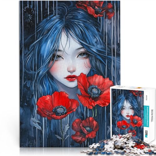 Denkspiel Mädchen und Mohnblumen Puzzle für Erwachsene mit 1000 Teilen 70x100cm Geeignet für die Schreibtischdekoration ab 14 Jahren Denkspiel Mädchen und Mohnblumen Puzzle für Erwachsene mit 1000 Teilen 70x100cm Geeignet für die Schreibtischdekoration ab 14 Jahren von LGNBTGM
