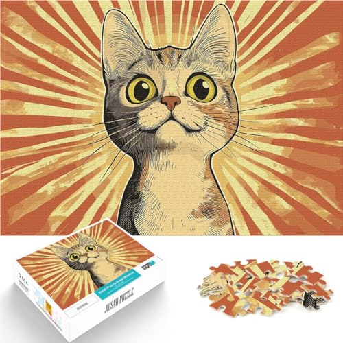Denkspiel Originales Poster „Überraschte Katze“ 1000-teilige Puzzles für Teenager 50x75cm Die Liebe zwischen Paaren stärken für ab 14 Jahren Denkspiel Originales Poster „Überraschte Katze“ 1000-teilige Puzzles für Teenager 50x75cm Die Liebe zwischen Paaren stärken für ab 14 Jahren von LGNBTGM