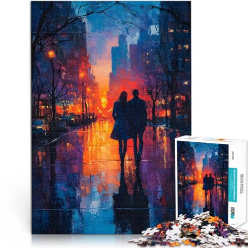 Denkspiel Paar zu Fuß in die Stadt bei Sonnenuntergang 1000-Teile-Puzzle für Erwachsene 26x38cm Geschenke für Freunde und Familie für ab 14 Jahren Denkspiel Paar zu Fuß in die Stadt bei Sonnenuntergang 1000-Teile-Puzzle für Erwachsene 26x38cm Geschenke für Freunde und Familie für ab 14 Jahren von LGNBTGM
